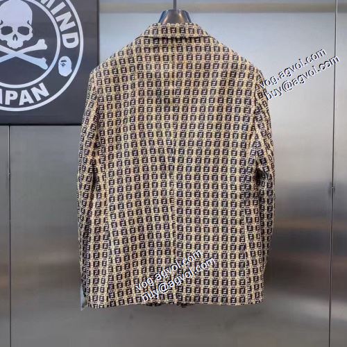 上品な輝きを放つ形 2021秋冬 ジャケット フェンディコピーブランド FENDI ブルゾン ゴージャスに装える一着