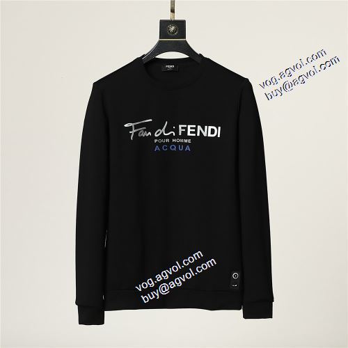 コスパ最高のプライス 2021秋冬 プルオーバーパーカー フェンディ FENDI ブランド コピー プリントパーカ