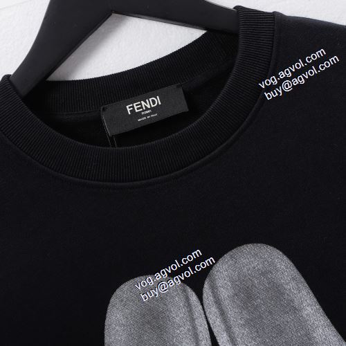 2021秋冬 フェンディプルオーバーパーカー オリジナルプリント FENDI コピーブランド コスパ最高のプライス