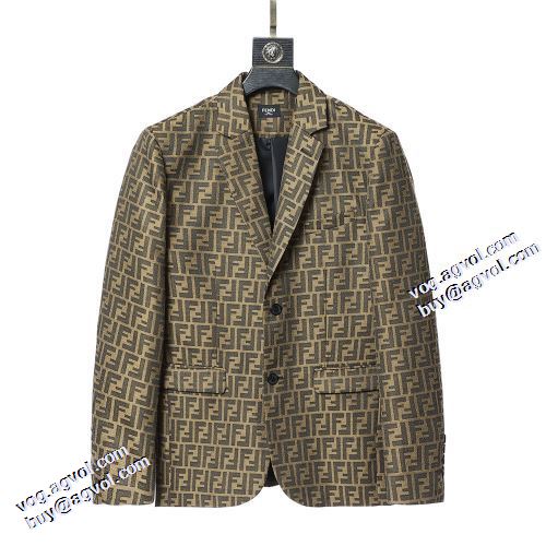 2021秋冬 フェンディ FENDI ブルゾン フェンディブランド 偽物 通販 今一番HOTな新品 テーラードジャケット 高級感漂わせる