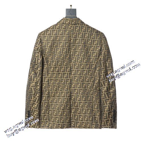 2021秋冬 フェンディ FENDI ブルゾン フェンディブランド 偽物 通販 今一番HOTな新品 テーラードジャケット 高級感漂わせる