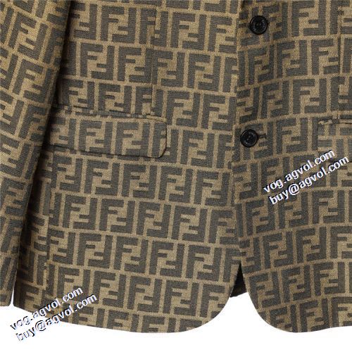 2021秋冬 フェンディ FENDI ブルゾン フェンディブランド 偽物 通販 今一番HOTな新品 テーラードジャケット 高級感漂わせる