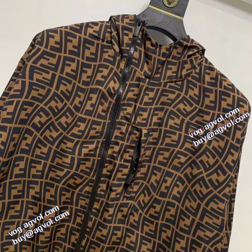 日本未入荷モデル ブルゾン 2021秋冬 フェンディ FENDI フェンディコピー 花プリントデザインジャケット おしゃれな装い