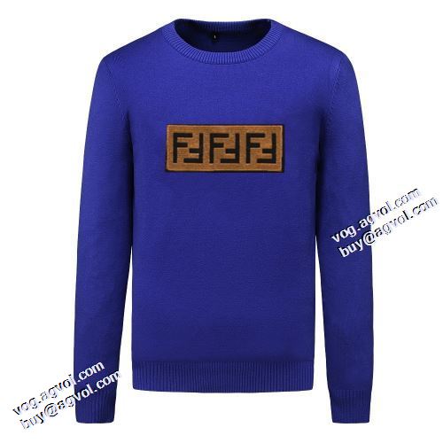 セーター フェンディコピーブランド ラウンドネック 2021秋冬 フェンディ FENDI コーデ 知的なムードを演出 3色可選 しっかり暖かな感じ 