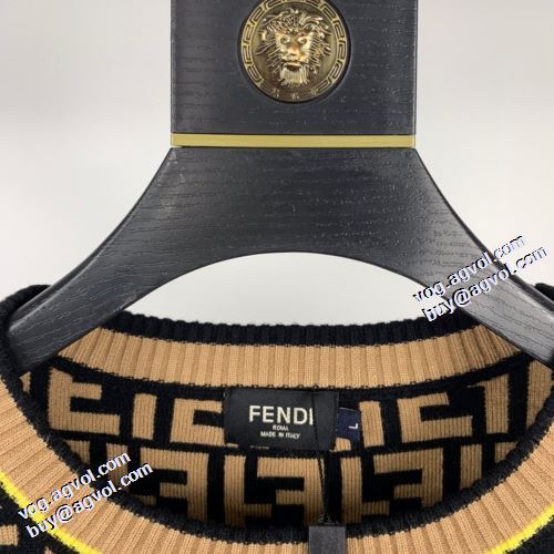 洗練を十分に演出する セーター 2021秋冬 フェンディブランドスーパーコピー フェンディ FENDI プリント柄 適度な厚み