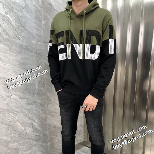 2021秋冬 フェンディ FENDI 先行販売 フェンディコピー パーカー ポケットづき おしゃれさ抜群パーカ アウトドア系