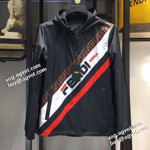 ブルゾン フード付きコート おしゃれな装い 防寒機能ある 2021秋冬 フェンディ FENDI 人気ブランド フェンディコピーブランド