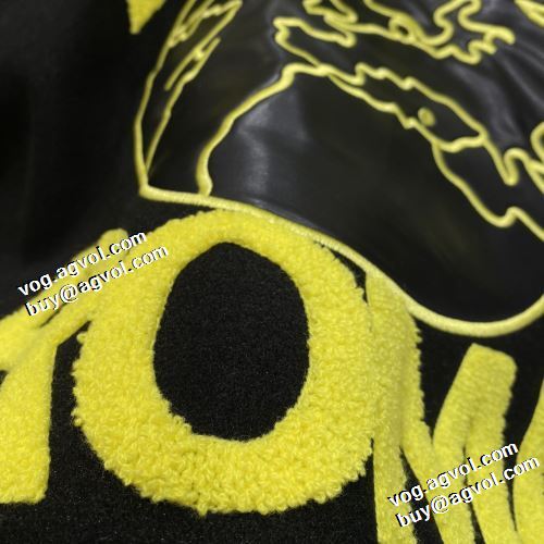 高級感漂わせる フェンディ偽物ブランド 2021秋冬 フェンディ FENDI 海外セレブ愛用 革ジャンパー 野球ウェア 鮮やかな配色 