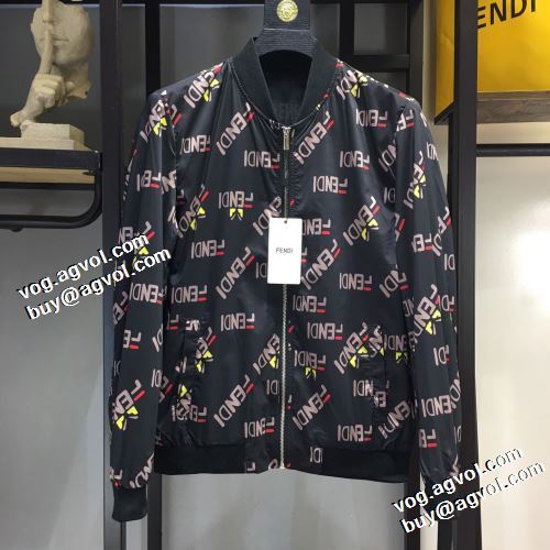 フェンディブランドスーパーコピー 2021秋冬 フェンディ FENDI 極上の着心地 ブルゾン プリント柄 シンプルなデザイン