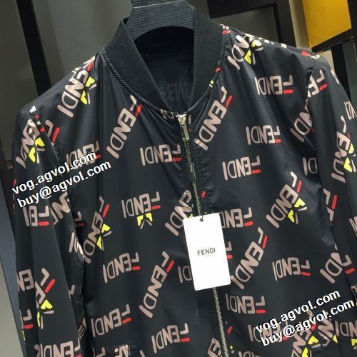 フェンディブランドスーパーコピー 2021秋冬 フェンディ FENDI 極上の着心地 ブルゾン プリント柄 シンプルなデザイン