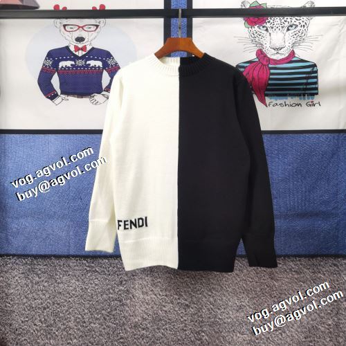 2021秋冬 フェンディ FENDI フェンディコピーブランド 落ち着いた感覚 セーター ボリューム襟デザイン 優美なファー使い 防寒機能ある