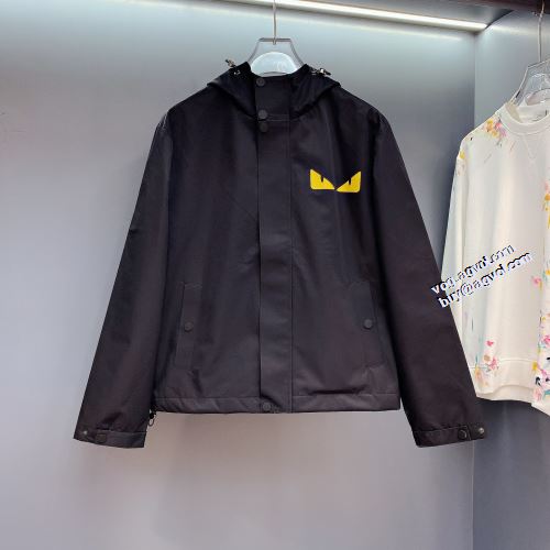 フェンディコピーブランド 2022早春 FENDI ブルゾン ジャケット プリント柄 スナップ止め仕様 上質 コスパ最高のプライス