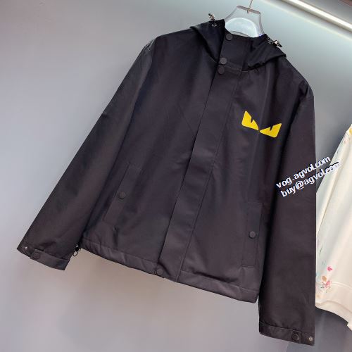 フェンディコピーブランド 2022早春 FENDI ブルゾン ジャケット プリント柄 スナップ止め仕様 上質 コスパ最高のプライス