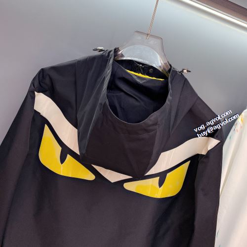 フェンディコピーブランド 2022早春 FENDI ブルゾン ジャケット プリント柄 スナップ止め仕様 上質 コスパ最高のプライス