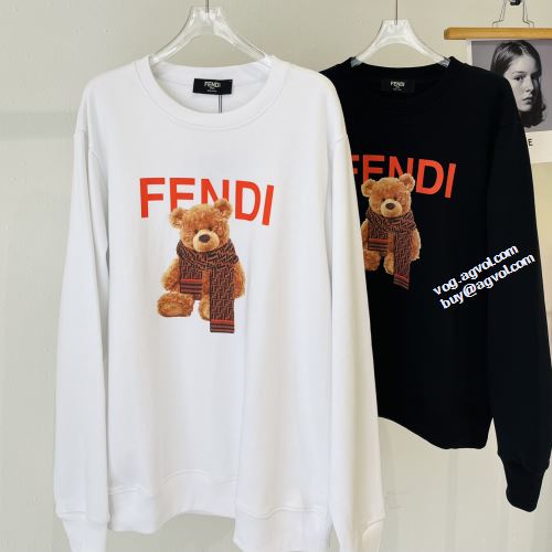 2色可選 おしゃれさ抜群パーカ フェンディブランドコピー プリントパーカ 人気新品★超特価★ 2022早春 フェンディ プルオーバーパーカー ジップパーカー