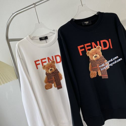 2色可選 おしゃれさ抜群パーカ フェンディブランドコピー プリントパーカ 人気新品★超特価★ 2022早春 フェンディ プルオーバーパーカー ジップパーカー 