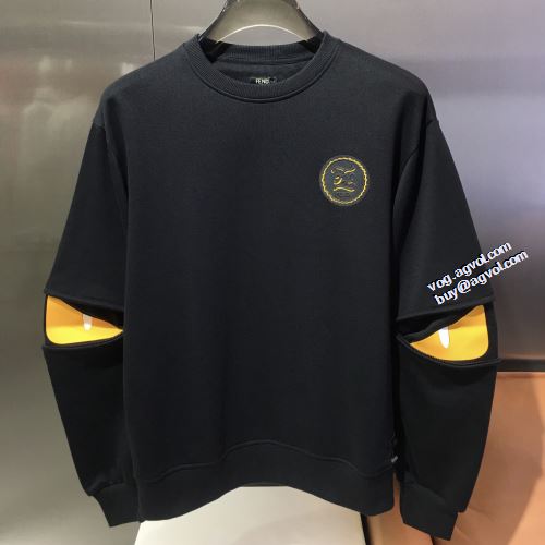 2色可選 男女兼用パーカー 今買い◎得 2022新作 FENDI プルオーバーパーカー リブ付 おしゃれさ抜群パーカ フェンディコピー