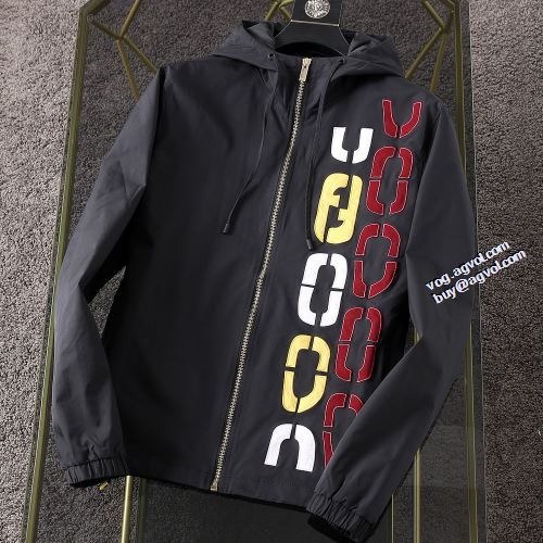 2022新作 海外セレブ愛用 フェンディブランド コピー FENDI ブルゾン コート 2色可選 フェンディスーパーコピー プリント柄 高級感漂わせる こだわりのコート