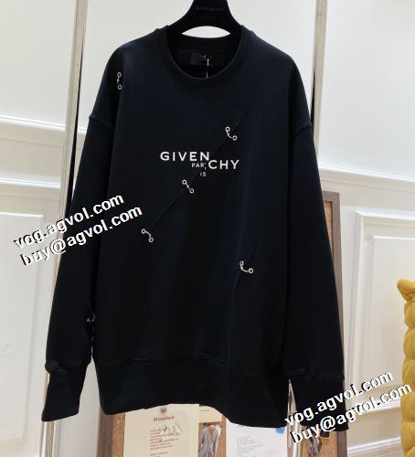 先行販売 2021秋冬 ジバンシー GIVENCHY プルオーバーパーカー 2色可選 ジバンシィコピー パーカーワンピース 定番無地パーカー 存在感のある