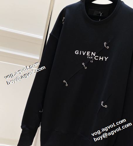 先行販売 2021秋冬 ジバンシー GIVENCHY プルオーバーパーカー 2色可選 ジバンシィコピー パーカーワンピース 定番無地パーカー 存在感のある