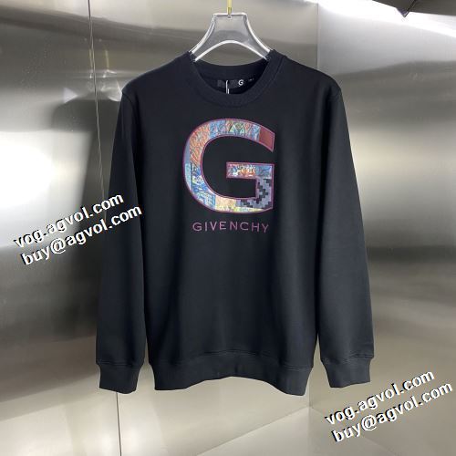 豊富なサイズ 秋着用 2021秋冬 ジバンシー GIVENCHY プルオーバーパーカー ジバンシィブランド 偽物 通販 オリジナルプリント 2色可選