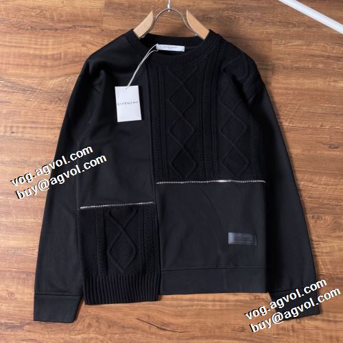高級感ある セーター 2021秋冬 ジバンシー GIVENCHY 優美なファー使い ジバンシィスーパーコピー 適度な厚み 防寒機能ある