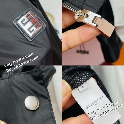2021秋冬 ジバンシー GIVENCHY ブルゾン フード付きコート 個性的なデザ 楽に着用出来る ファスナポケットが斜めになっているデザイン ジバンシィブランドコピー