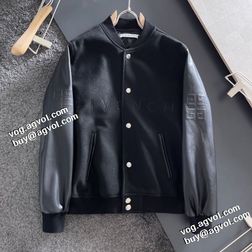 人気新品★超特価★ 革ジャンパー スナップ止め仕様 ポケットづき 厚手 高級感漂わせる 2021秋冬 ジバンシー GIVENCHY ジバンシィスーパーコピー
