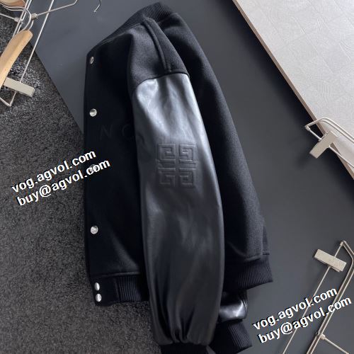 人気新品★超特価★ 革ジャンパー スナップ止め仕様 ポケットづき 厚手 高級感漂わせる 2021秋冬 ジバンシー GIVENCHY ジバンシィスーパーコピー