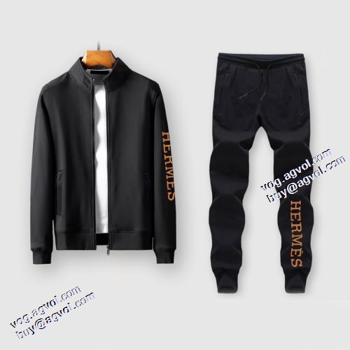 2021秋冬 エルメス HERMES 3色可選 エルメスブランド コピー 上下セット ジップパーカー 今買い◎得