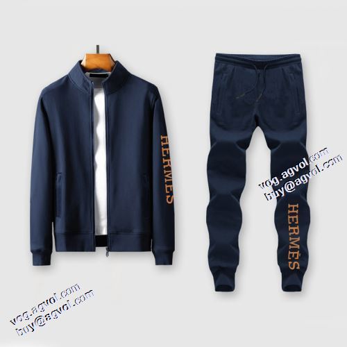 2021秋冬 エルメス HERMES 3色可選 エルメスブランド コピー 上下セット ジップパーカー 今買い◎得