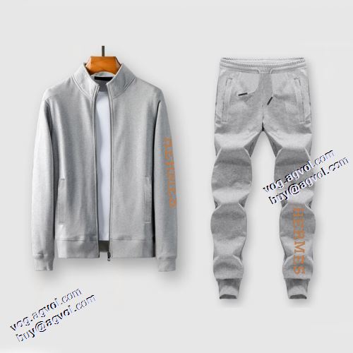 2021秋冬 エルメス HERMES 3色可選 エルメスブランド コピー 上下セット ジップパーカー 今買い◎得