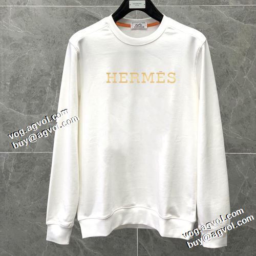 2021秋冬 エルメス HERMES 先行販売 エルメスコピー 2色可選 厚手の生地 ロゴパーカー 防寒