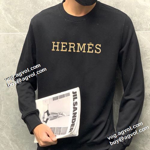 2021秋冬 エルメス HERMES 先行販売 エルメスコピー 2色可選 厚手の生地 ロゴパーカー 防寒