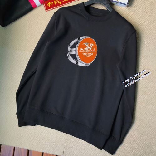 オリジナルプリント 2021秋冬 エルメス HERMES プルオーバーパーカー エルメスブランド コピー お洒落に魅せる 厚手の生地 2色可選