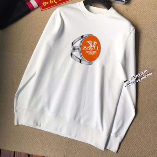オリジナルプリント 2021秋冬 エルメス HERMES プルオーバーパーカー エルメスブランド コピー お洒落に魅せる 厚手の生地 2色可選