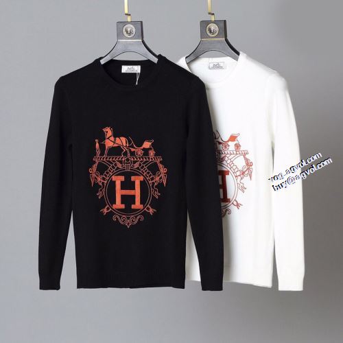 2021秋冬 エルメス HERMES 優美なファー使い セーター 超目玉 防寒機能ある プリント柄 2色可選 エルメスブランド コピー