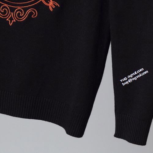 2021秋冬 エルメス HERMES 優美なファー使い セーター 超目玉 防寒機能ある プリント柄 2色可選 エルメスブランド コピー