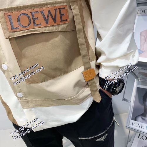 早くも完売している 2021秋冬 程よい厚み ロエベ LOEWE ジャケット ロエベコート 激安 スタイリッシュ