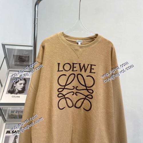 おしゃれに絶大な人気の 秋の定番 プルオーバーパーカー 2021秋冬 ロエベ LOEWE ロエベプルオーバーパーカーコピー オシャレロゴパーカー