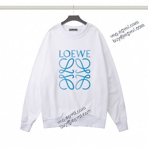 2021秋冬 ロエベ LOEWE ロエベブランド コピー 海外限定ライン プルオーバーパーカー おしゃれさ抜群パーカ プリントパーカ 2色可選