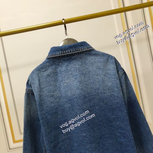 楽に着用出来る 2021秋冬 ロエベ LOEWE ロエベブランド 偽物 通販 今一番HOTな新品 デニムジャケット ジャケット ちょうどいい丈感