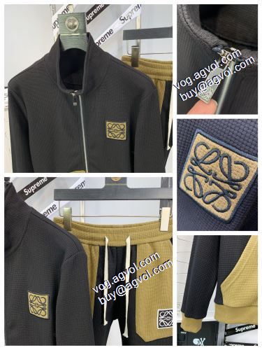 実用性に溢れるアイテム 2021秋冬 ロエベスーパーコピー 激安 ロエベ LOEWE 3色可選 セットアップ上下 スタンドネック 秋着用