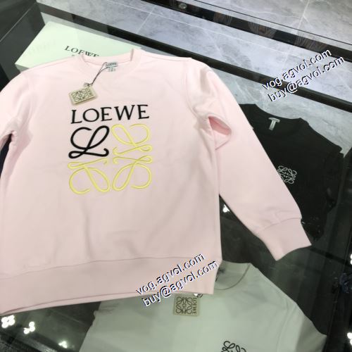 2021秋冬 男女兼用パーカー ロエベブランド コピー ロエベ LOEWE 一番人気の新作はこれ ロゴパーカー プルオーバーパーカー 