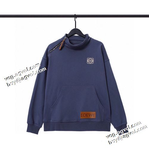 2021秋冬 ロエベ LOEWE 2色可選 ロエベ偽物ブランド 高品質 人気 プルオーバーパーカー ポケットづき おしゃれさ抜群パーカ