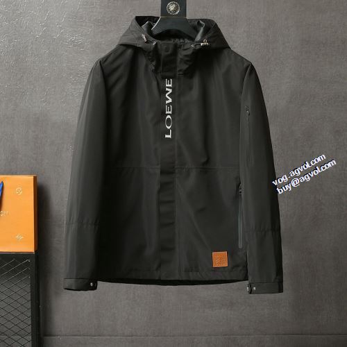 2021秋冬 ロエベ LOEWE 3色可選 ちょうどいい丈感 ロエベブランド コピー オリジナル ジャケット ブルゾン フード付きコート 楽に着用出来る