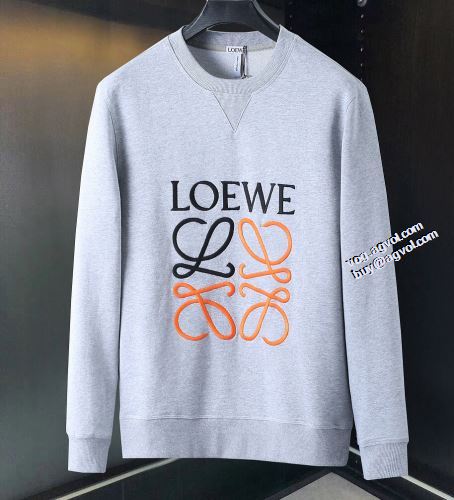 リブ付 ロゴパーカー 防寒 存在感のある 2021秋冬 ロエベ LOEWE プルオーバーパーカー 存在感のある ロエベブランド 偽物 通販