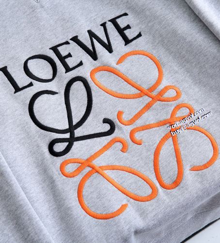 リブ付 ロゴパーカー 防寒 存在感のある 2021秋冬 ロエベ LOEWE プルオーバーパーカー 存在感のある ロエベブランド 偽物 通販