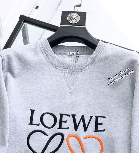リブ付 ロゴパーカー 防寒 存在感のある 2021秋冬 ロエベ LOEWE プルオーバーパーカー 存在感のある ロエベブランド 偽物 通販