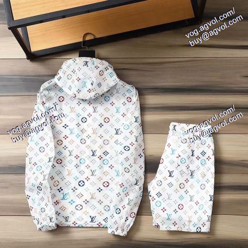  日焼け止め服 紫外線カット     上下セット    ルイ ヴィトン LOUIS VUITTON      2021春夏       LOUIS VUITTONブランド コピー      最旬アイテム   2色可選 